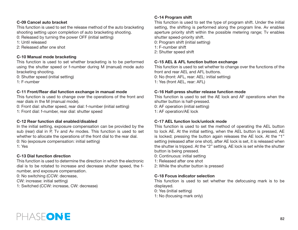 Phase One 645 AF User Manual | Page 82 / 106
