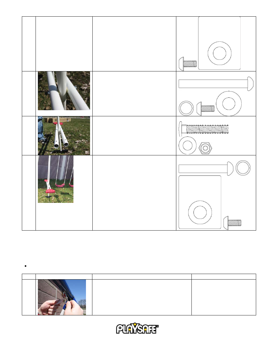 Swing and trapeze assembly | Pacific Cycle SUMMERLAND 22-PS245 User Manual | Page 8 / 11