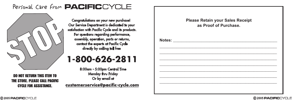 Pacific Cycle CUCINA HR7633 User Manual | Page 2 / 31