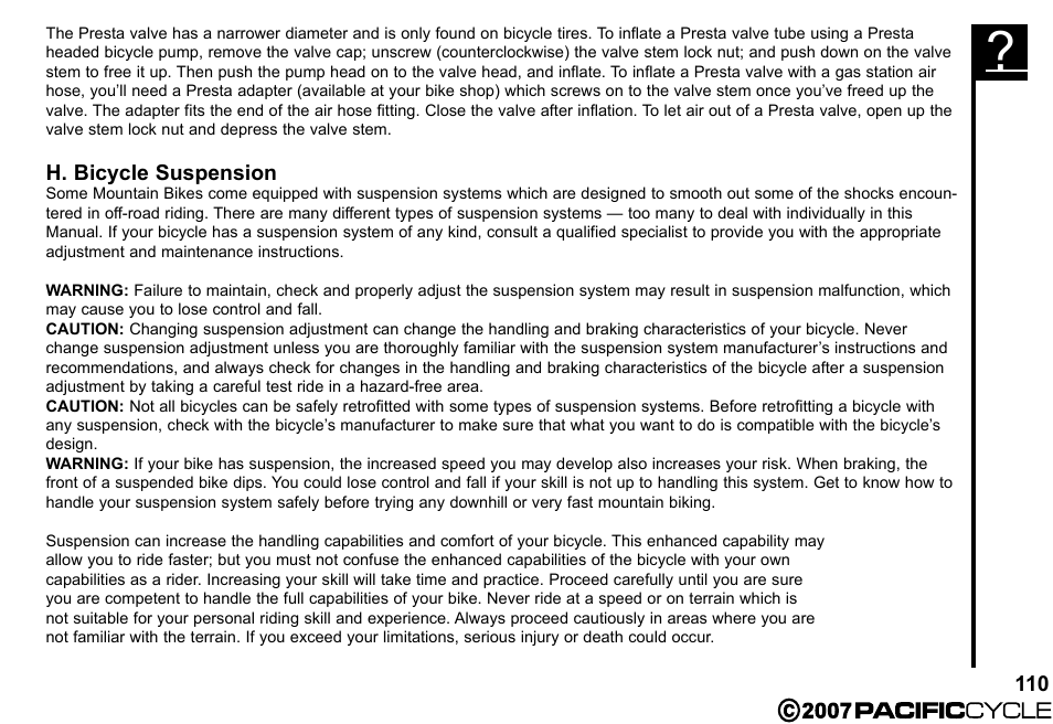 Pacific Cycle BRIGHT LIGHT ENERGY HF3305 User Manual | Page 117 / 119