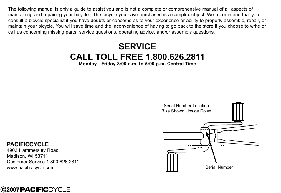 Pacific Cycle BRIGHT LIGHT ENERGY HF3305 User Manual | Page 4 / 119