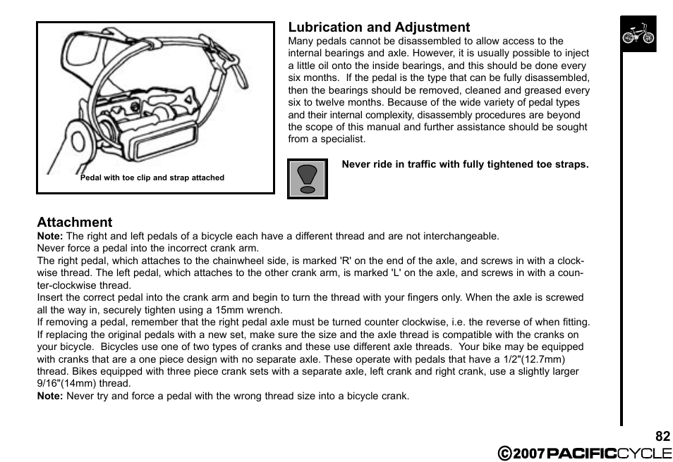 Pacific Cycle BRIGHT LIGHT ENERGY HF3305 User Manual | Page 89 / 119