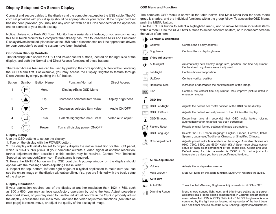 Preh MCI TOUCH MCI 15T User Manual | Page 4 / 9