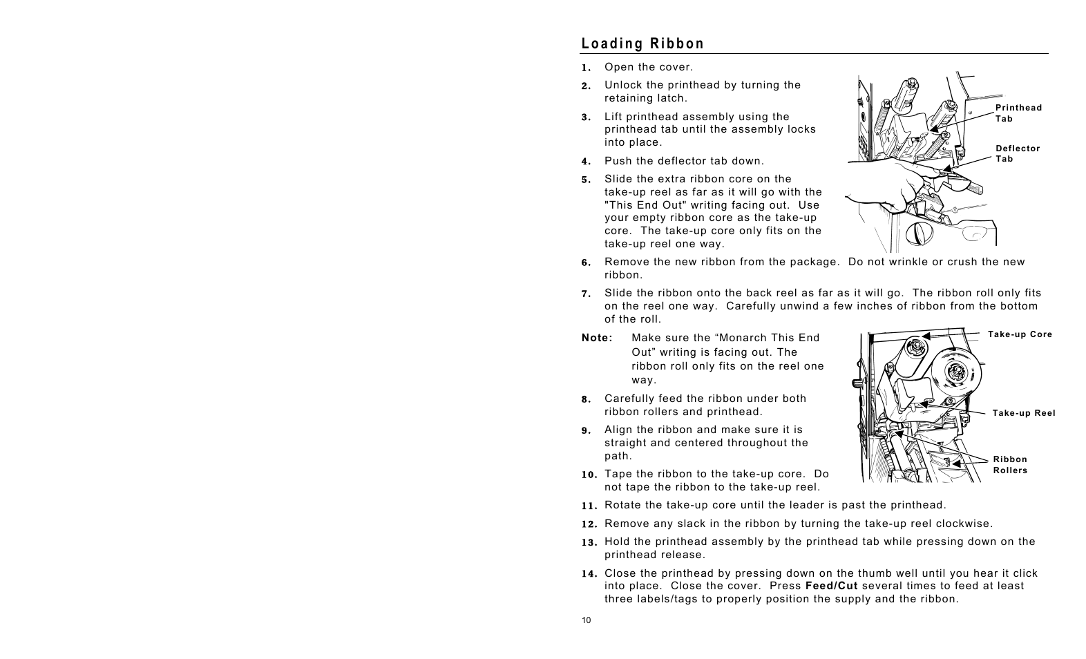 Paxar Monarch 9855 User Manual | Page 14 / 24