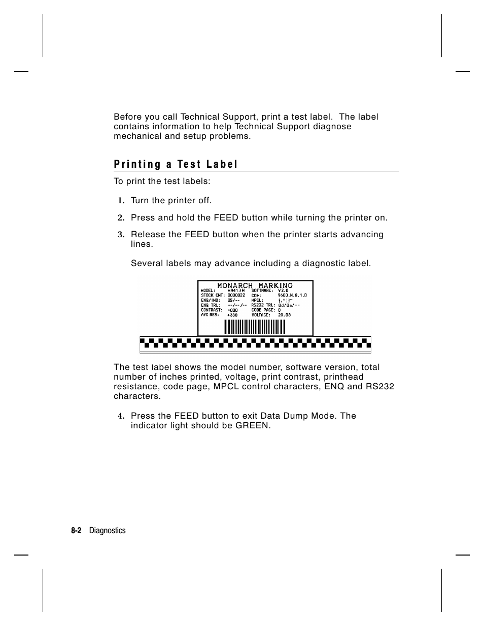 Paxar Monarch 9413 User Manual | Page 114 / 184