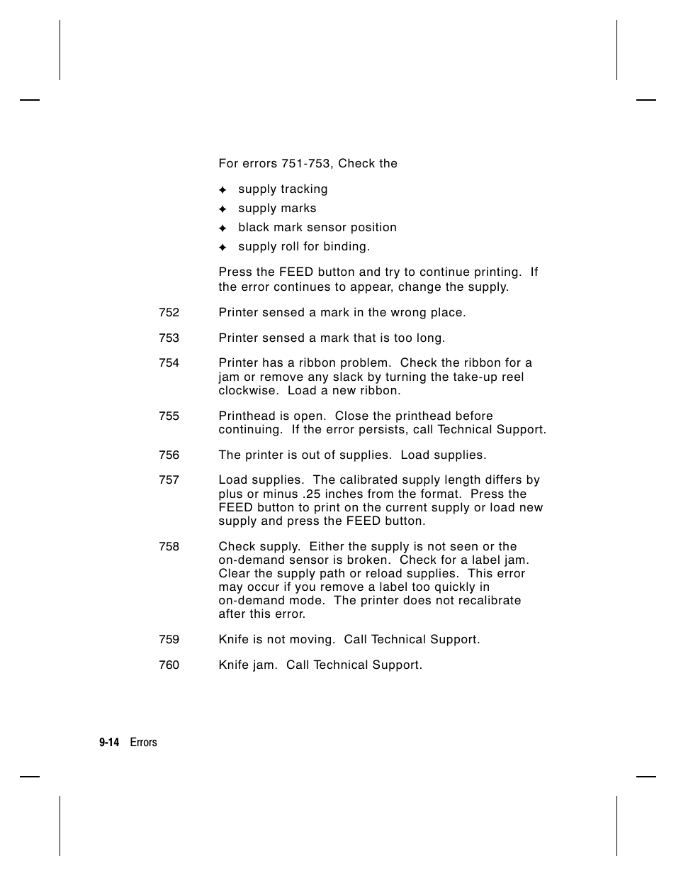 Paxar Monarch 9413 User Manual | Page 132 / 184