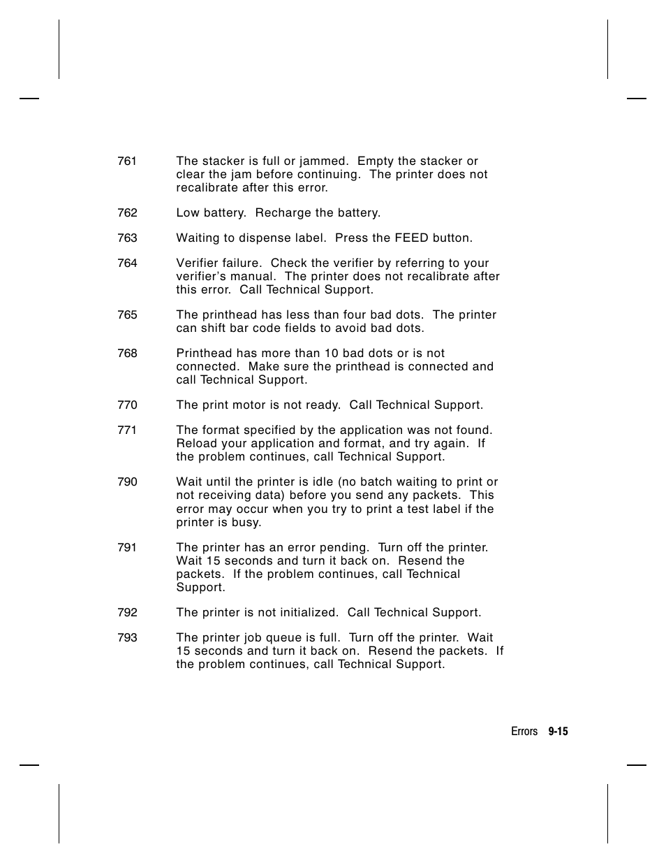 Paxar Monarch 9413 User Manual | Page 133 / 184