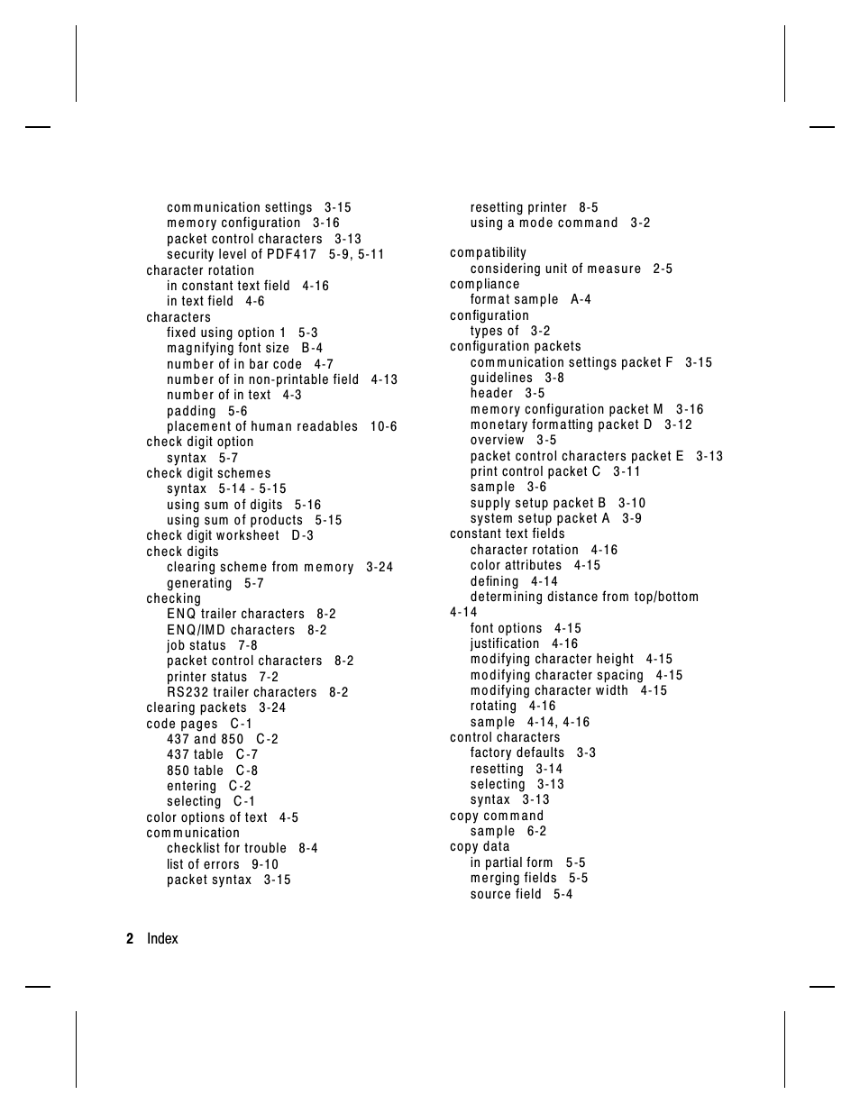 Paxar Monarch 9413 User Manual | Page 174 / 184