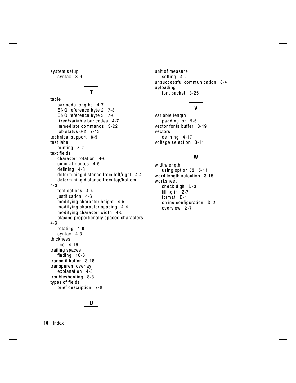 Paxar Monarch 9413 User Manual | Page 182 / 184