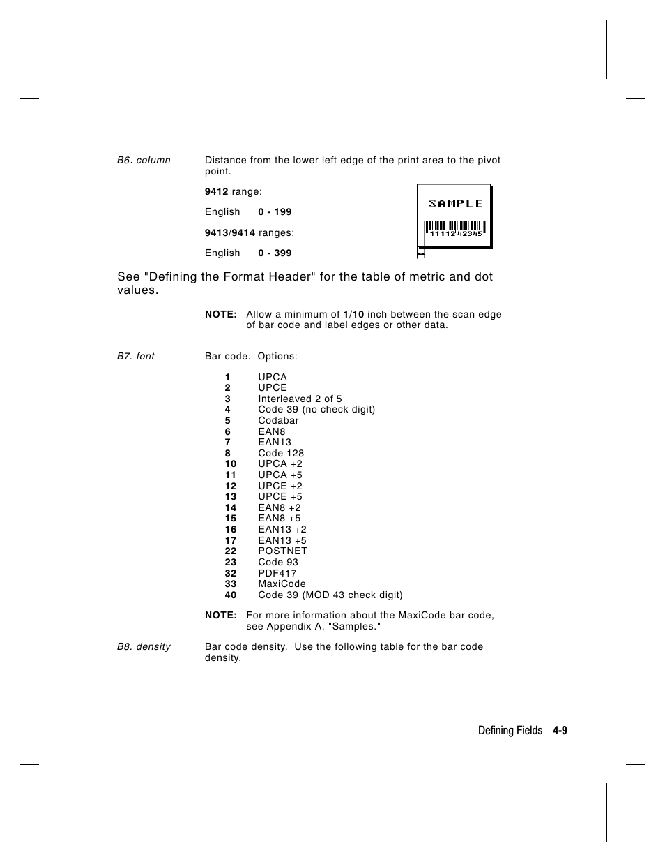 Paxar Monarch 9413 User Manual | Page 57 / 184