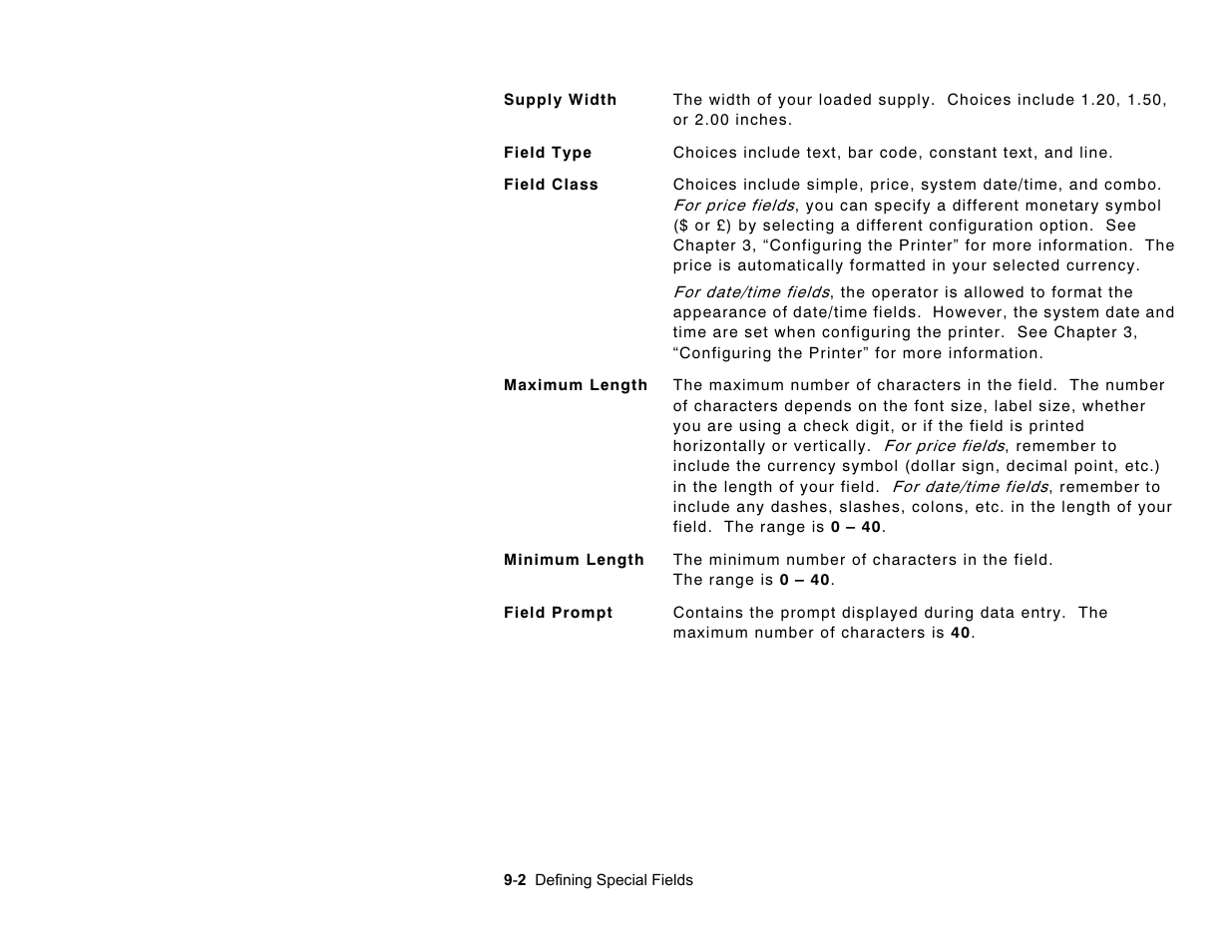 Paxar Monarch Pathfinder Ultra Gold User Manual | Page 102 / 216