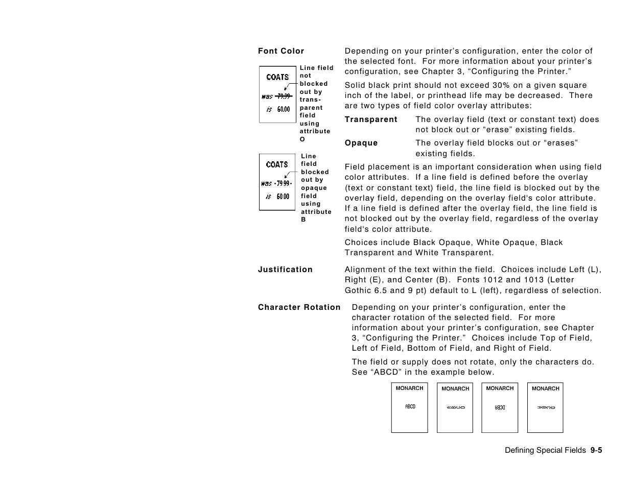 Paxar Monarch Pathfinder Ultra Gold User Manual | Page 105 / 216