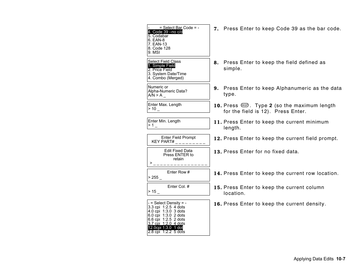 Paxar Monarch Pathfinder Ultra Gold User Manual | Page 121 / 216