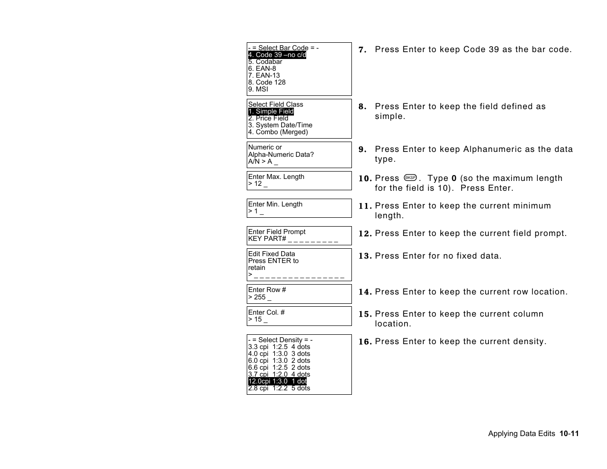 Paxar Monarch Pathfinder Ultra Gold User Manual | Page 125 / 216