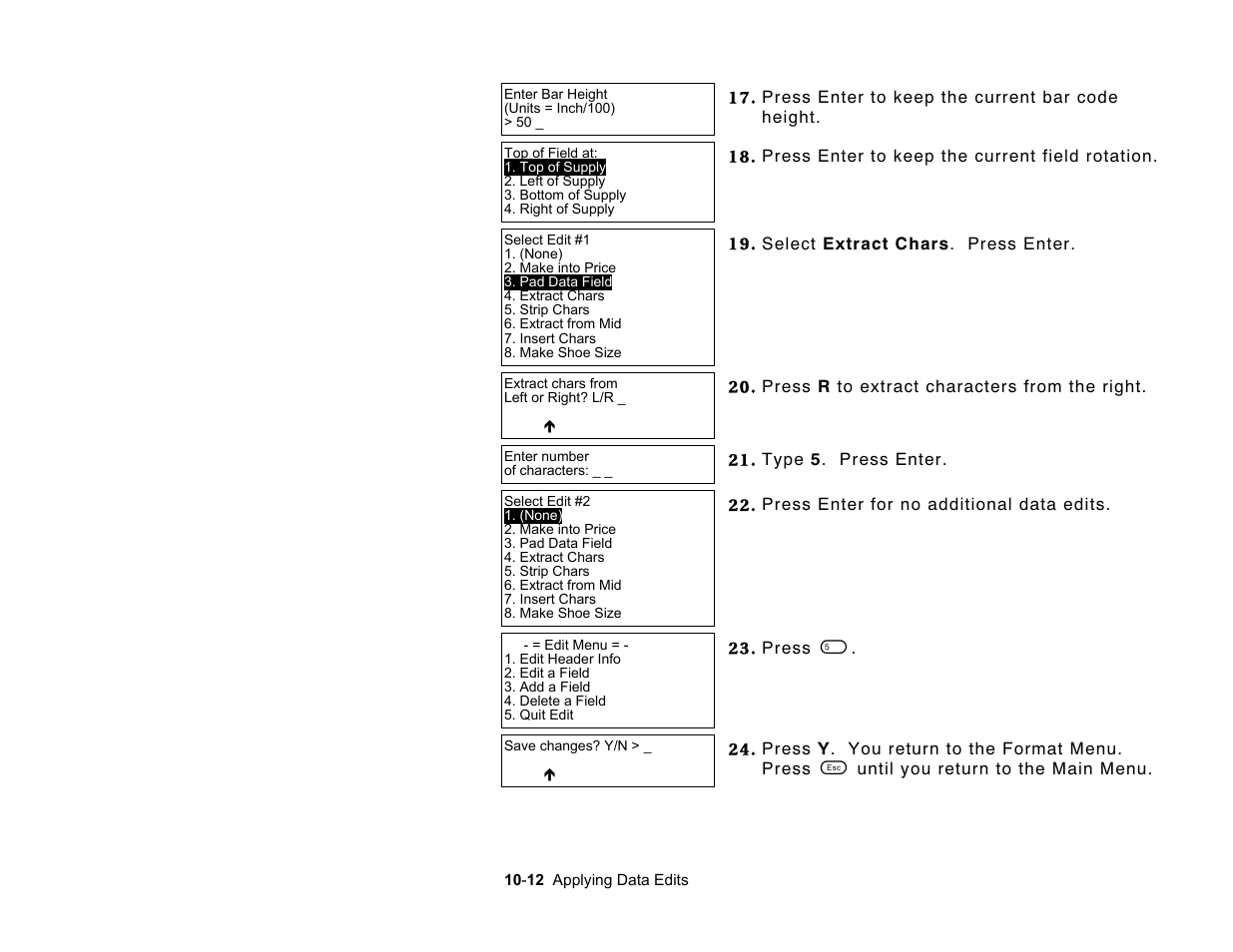 Paxar Monarch Pathfinder Ultra Gold User Manual | Page 126 / 216