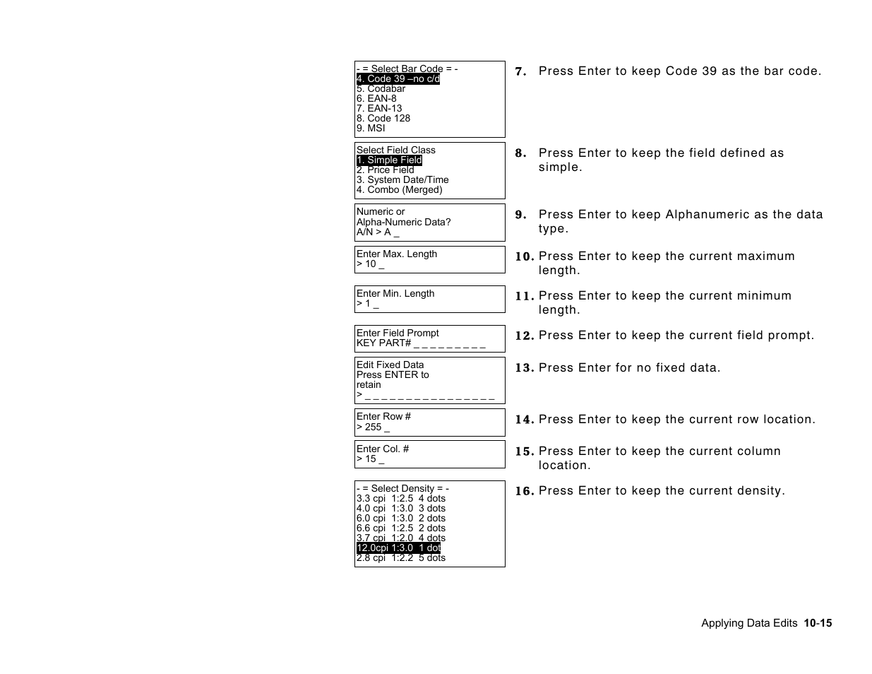 Paxar Monarch Pathfinder Ultra Gold User Manual | Page 129 / 216