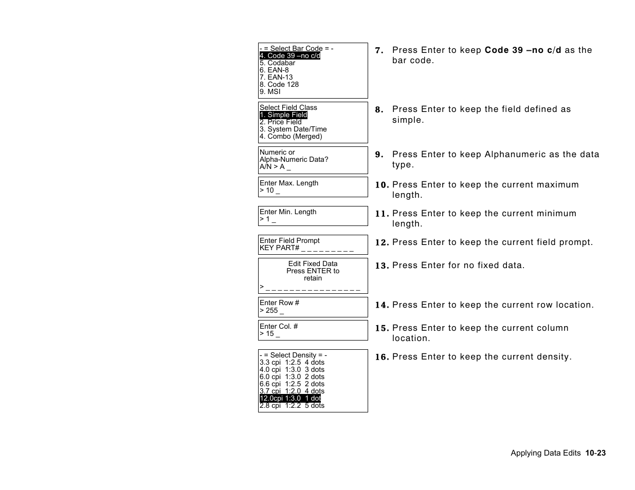 Paxar Monarch Pathfinder Ultra Gold User Manual | Page 137 / 216