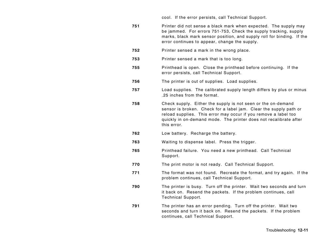 Paxar Monarch Pathfinder Ultra Gold User Manual | Page 171 / 216