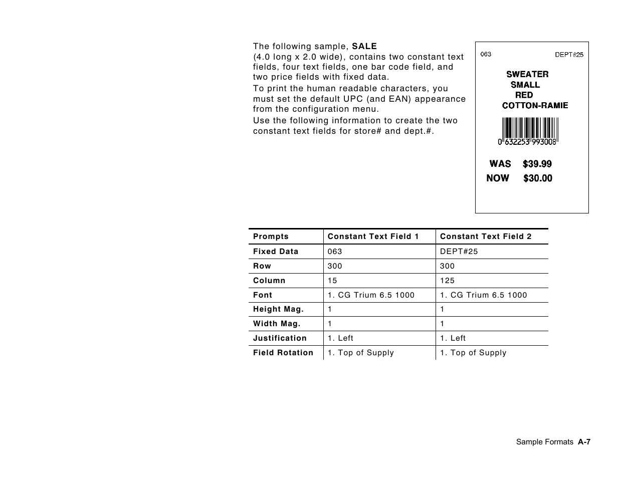 Paxar Monarch Pathfinder Ultra Gold User Manual | Page 179 / 216