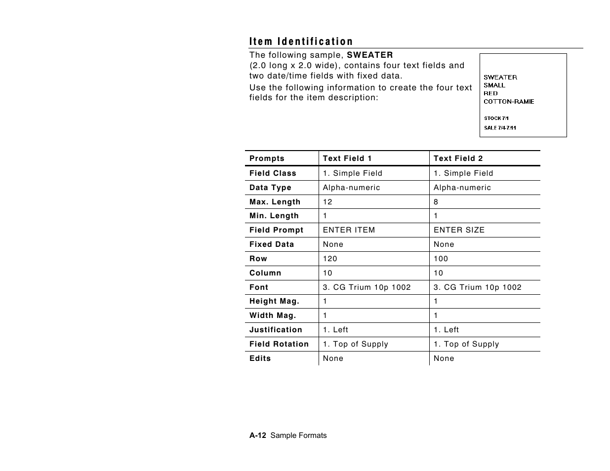 Paxar Monarch Pathfinder Ultra Gold User Manual | Page 184 / 216