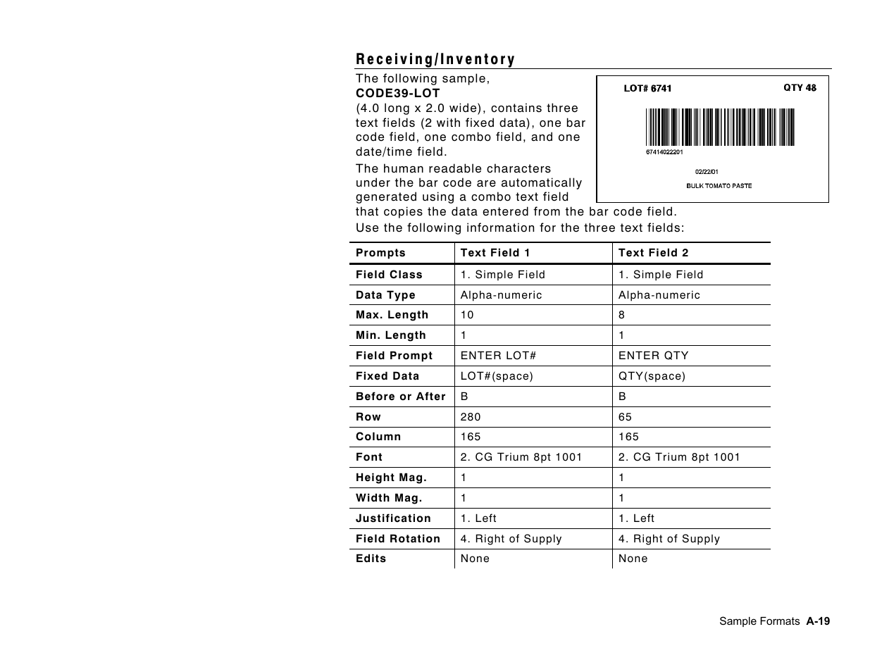 Paxar Monarch Pathfinder Ultra Gold User Manual | Page 191 / 216