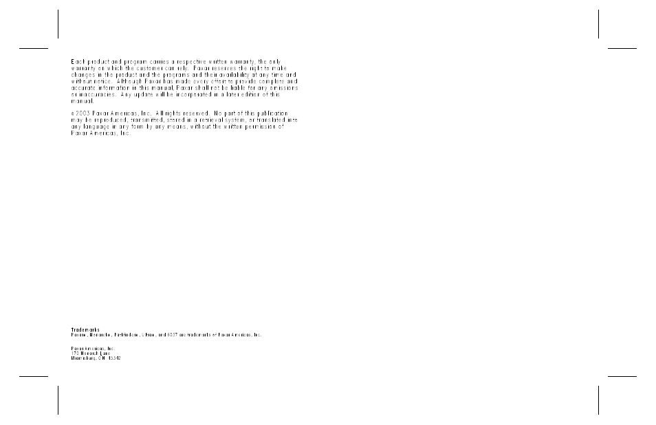 Paxar Monarch Pathfinder Ultra Gold User Manual | Page 215 / 216