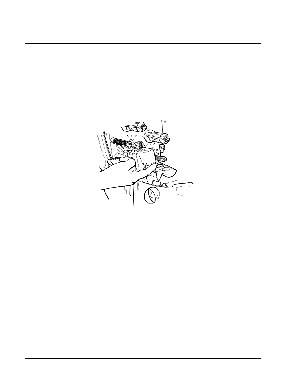 Loading ribbon | Paxar 611 User Manual | Page 24 / 63