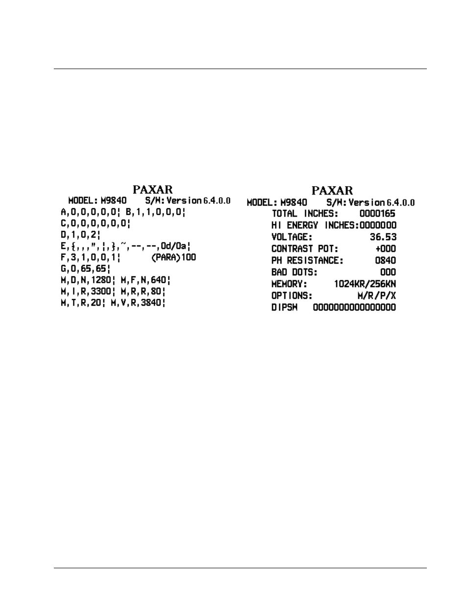 Printing a test label | Paxar 611 User Manual | Page 49 / 63