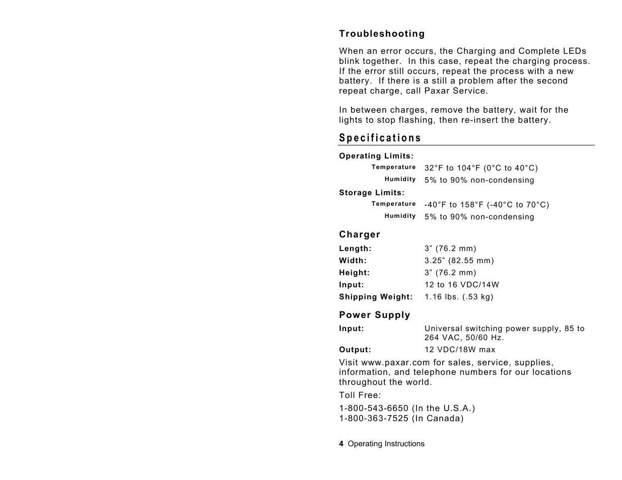 Paxar Monarch 9462TM User Manual | Page 4 / 4