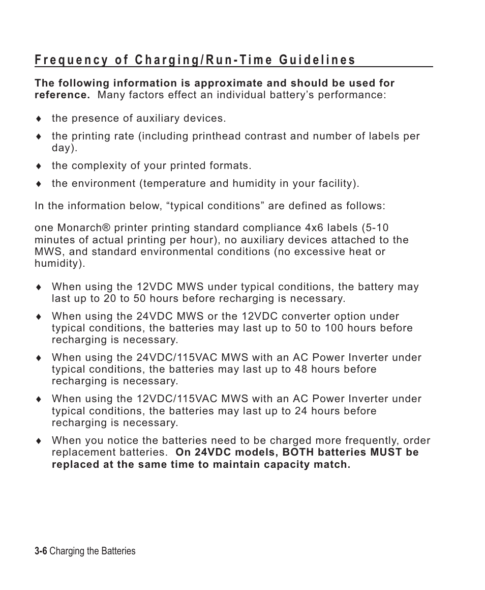 Paxar Mobile Work Station (MWS) Monarch 9878 User Manual | Page 20 / 38