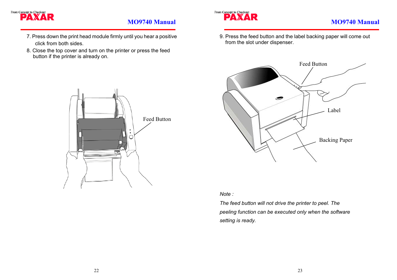 Paxar MO 9742 User Manual | Page 12 / 35