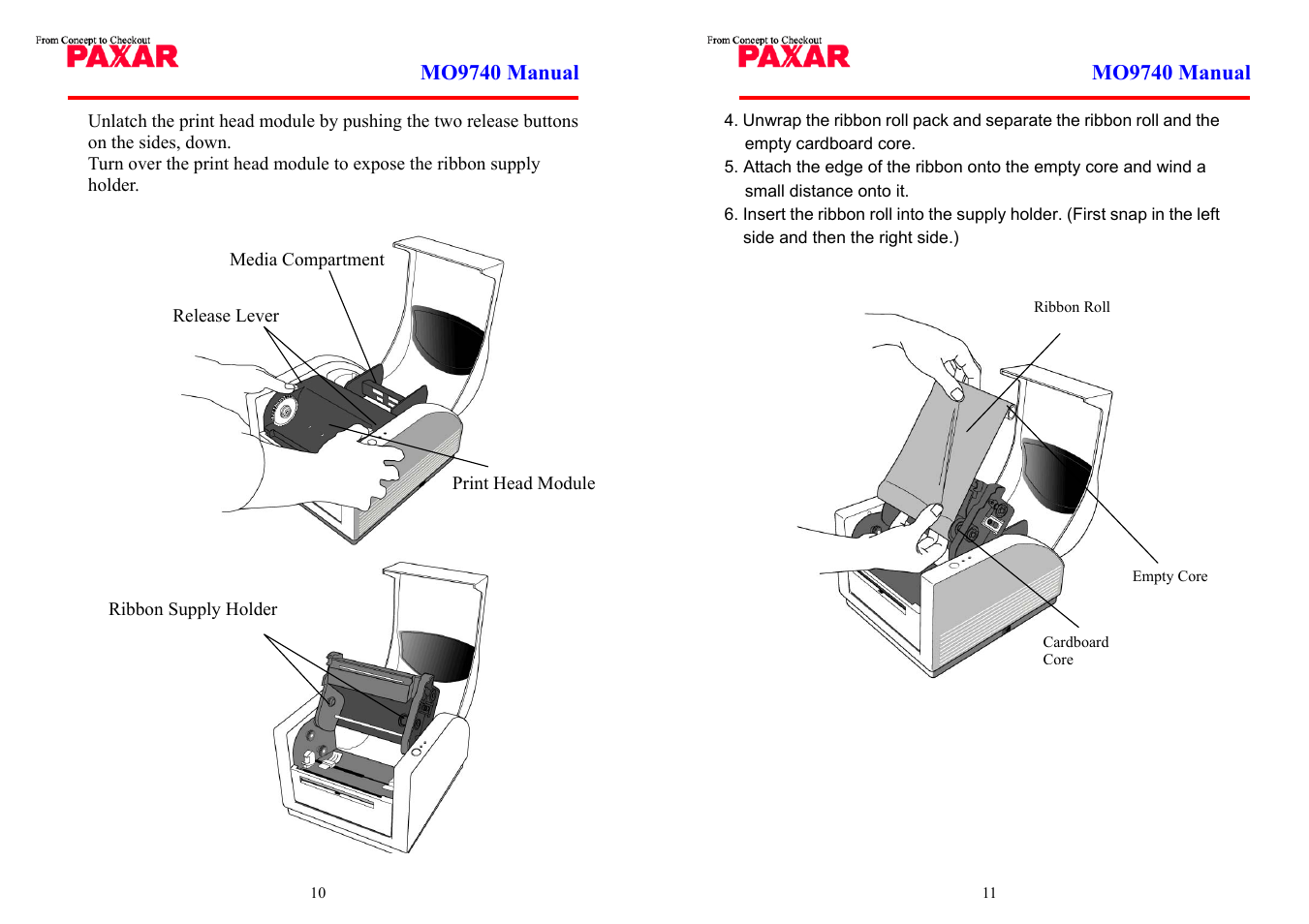 Paxar MO 9742 User Manual | Page 6 / 35