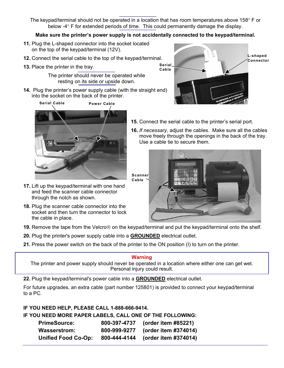 Paxar Pizza Hut TC941XPHSG User Manual | Page 2 / 2