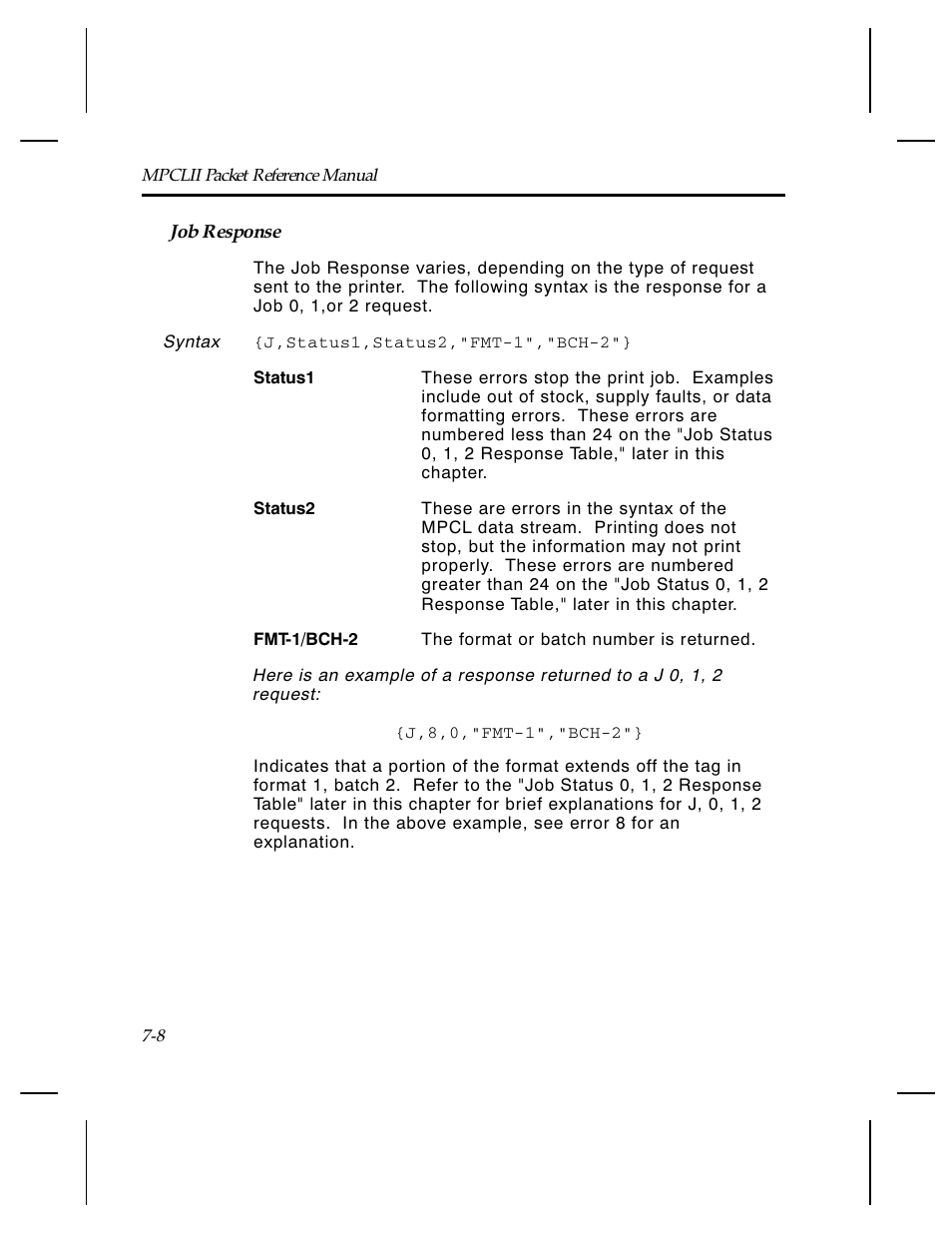 Paxar Monarch TCMPCL2PR User Manual | Page 110 / 217
