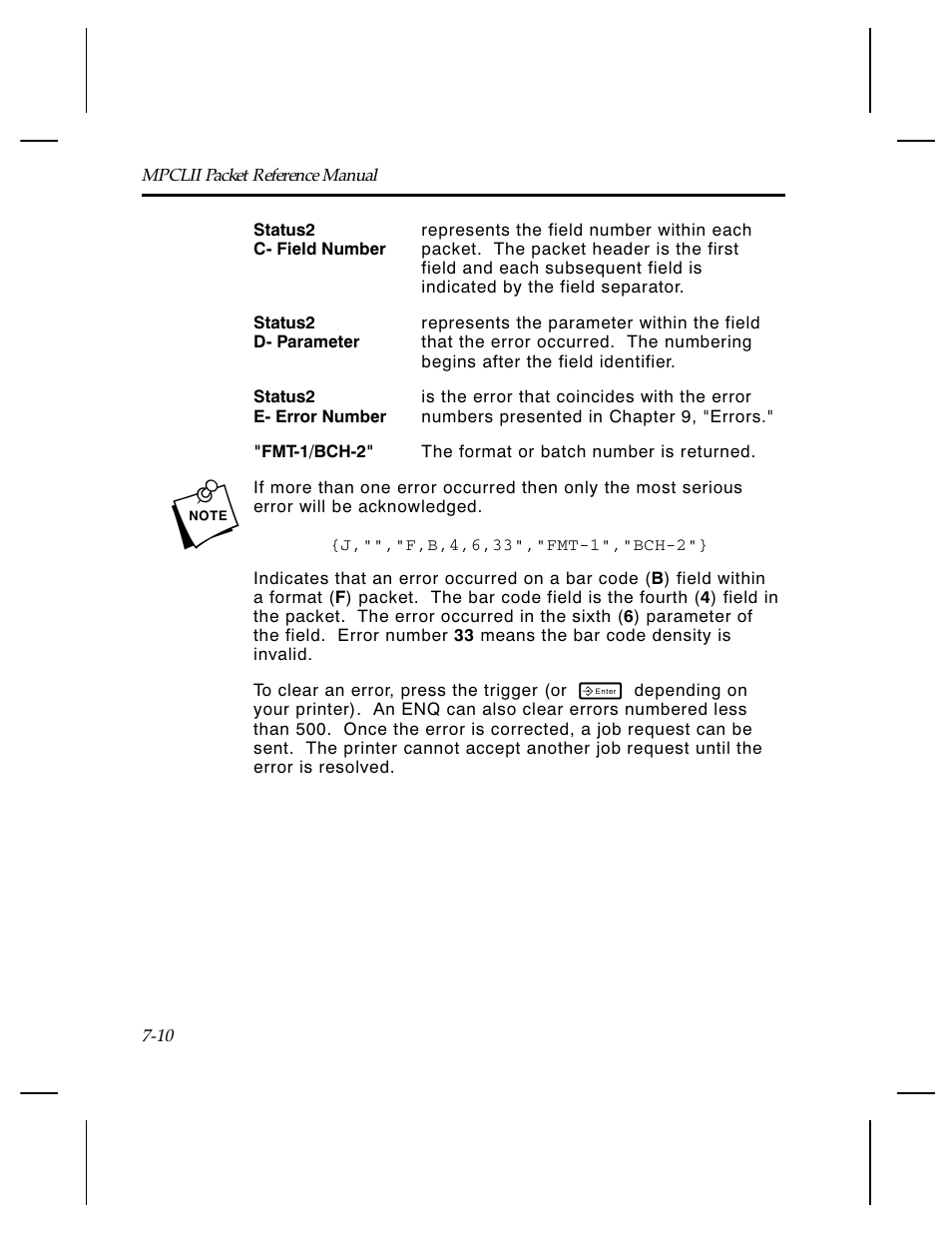 Paxar Monarch TCMPCL2PR User Manual | Page 112 / 217