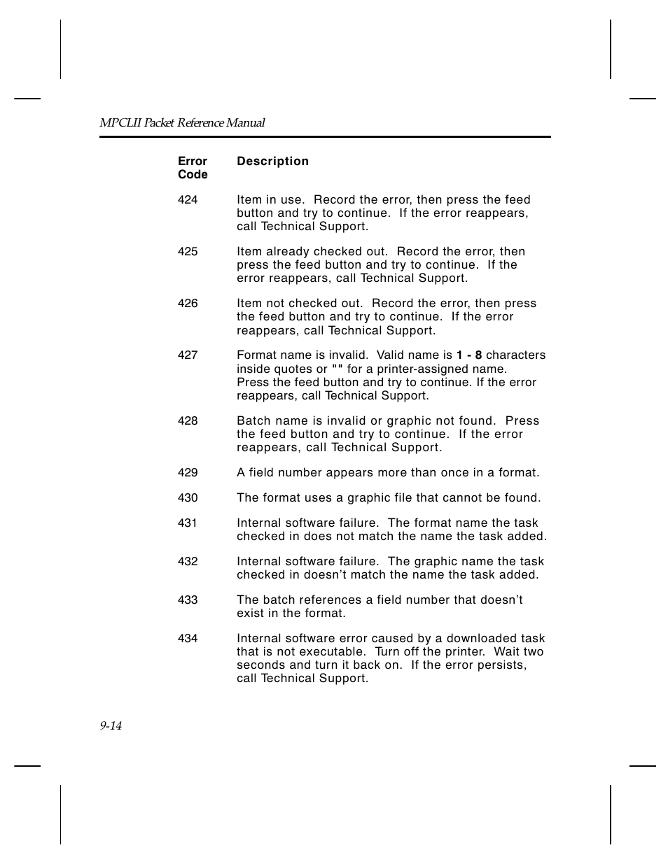 Paxar Monarch TCMPCL2PR User Manual | Page 136 / 217