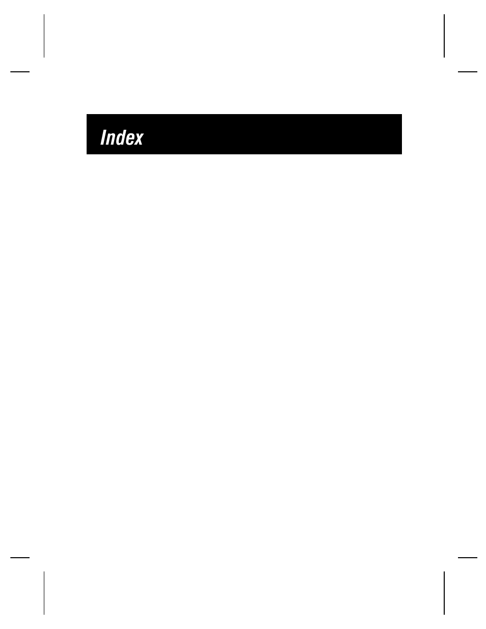Index | Paxar Monarch TCMPCL2PR User Manual | Page 206 / 217