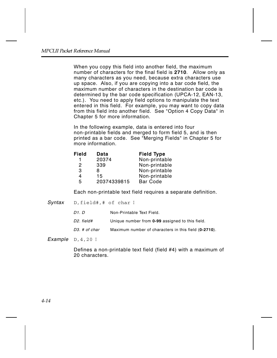 Paxar Monarch TCMPCL2PR User Manual | Page 66 / 217