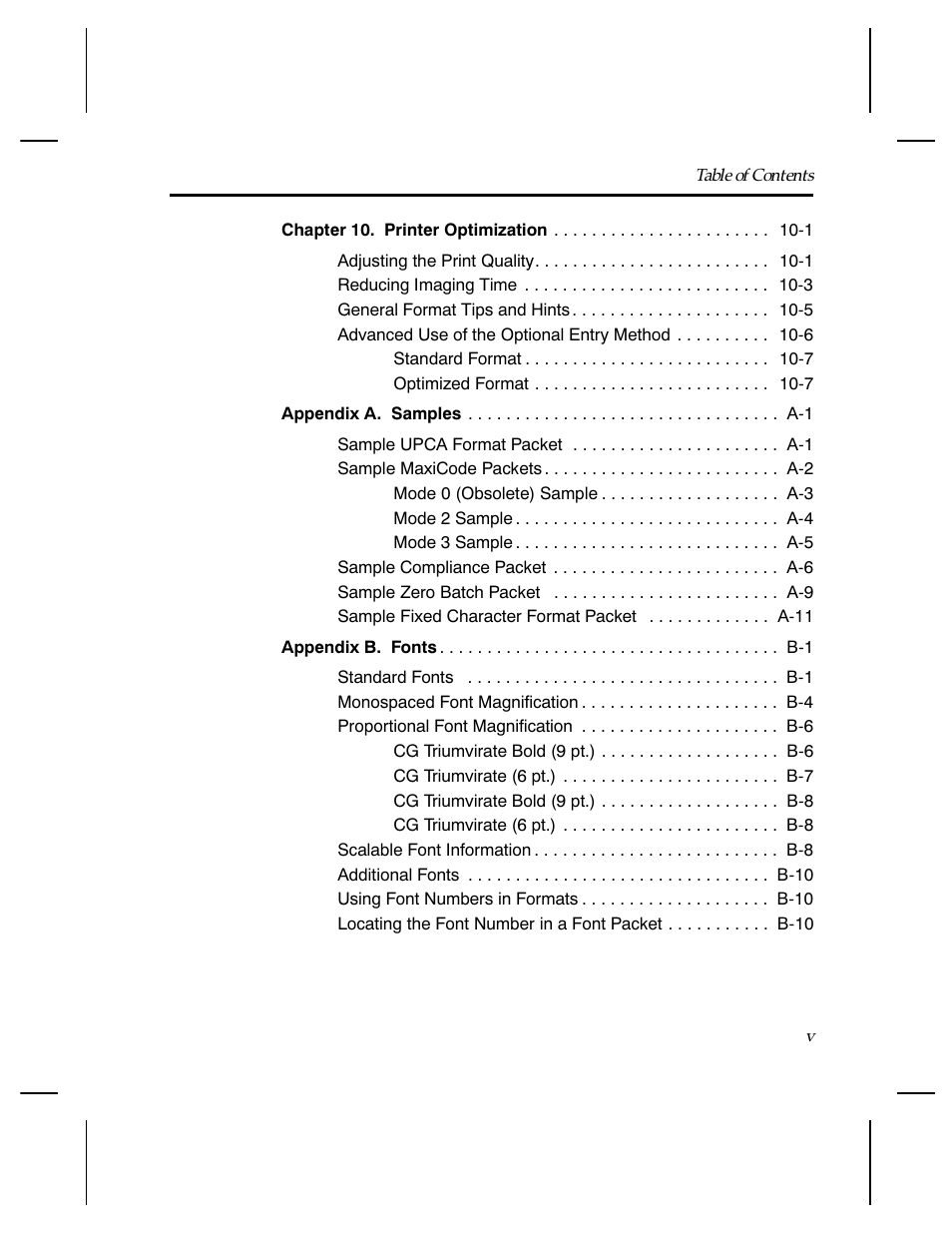 Paxar Monarch TCMPCL2PR User Manual | Page 7 / 217