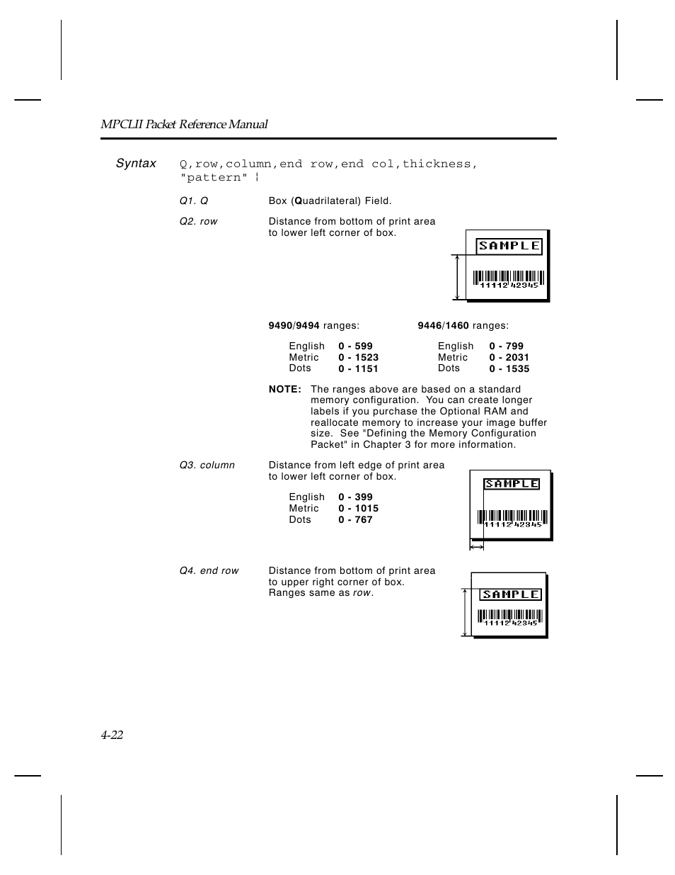 Paxar Monarch TCMPCL2PR User Manual | Page 74 / 217