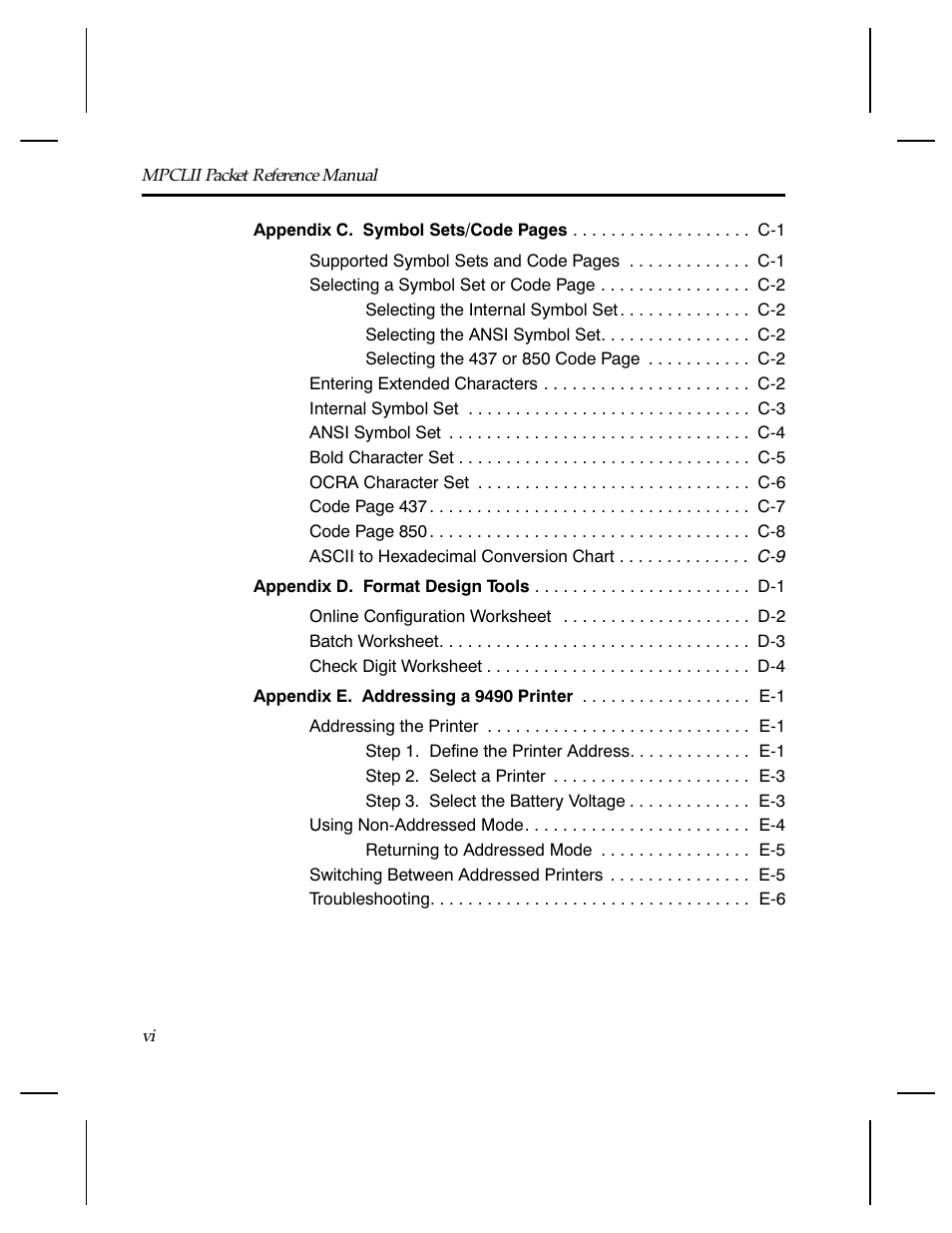 Paxar Monarch TCMPCL2PR User Manual | Page 8 / 217