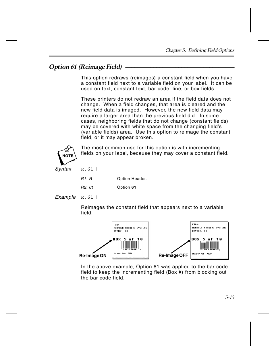 Paxar Monarch TCMPCL2PR User Manual | Page 89 / 217
