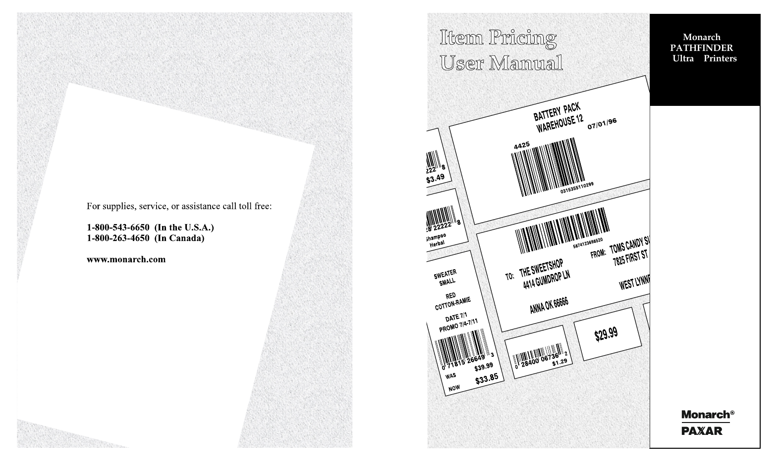 Paxar 6030 User Manual | Page 58 / 58