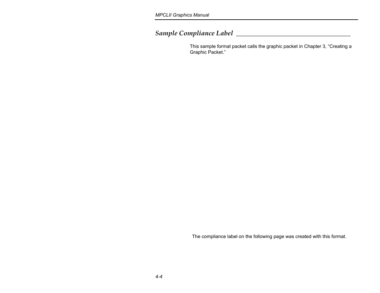 Sample compliance label | Paxar MPCL II User Manual | Page 36 / 48