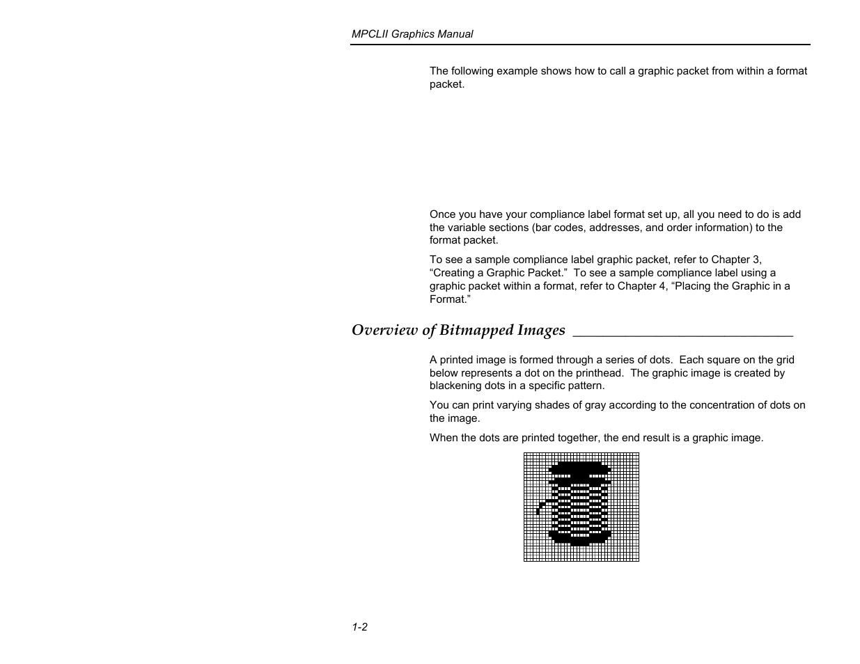 Overview of bitmapped images | Paxar MPCL II User Manual | Page 8 / 48