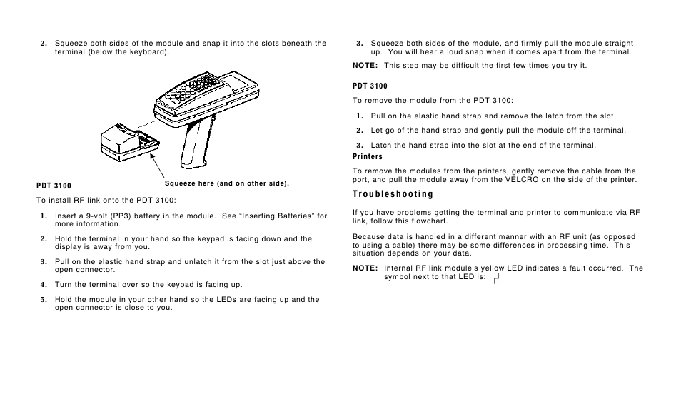 Paxar Monarch RF Link 7400 User Manual | Page 4 / 16