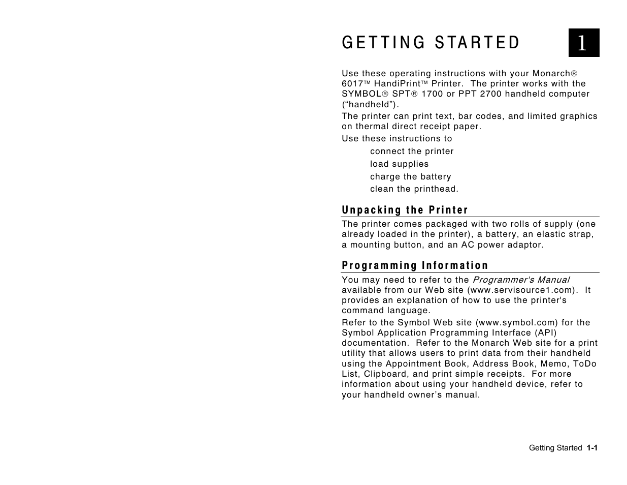Paxar Handi Print 6017 User Manual | Page 5 / 30