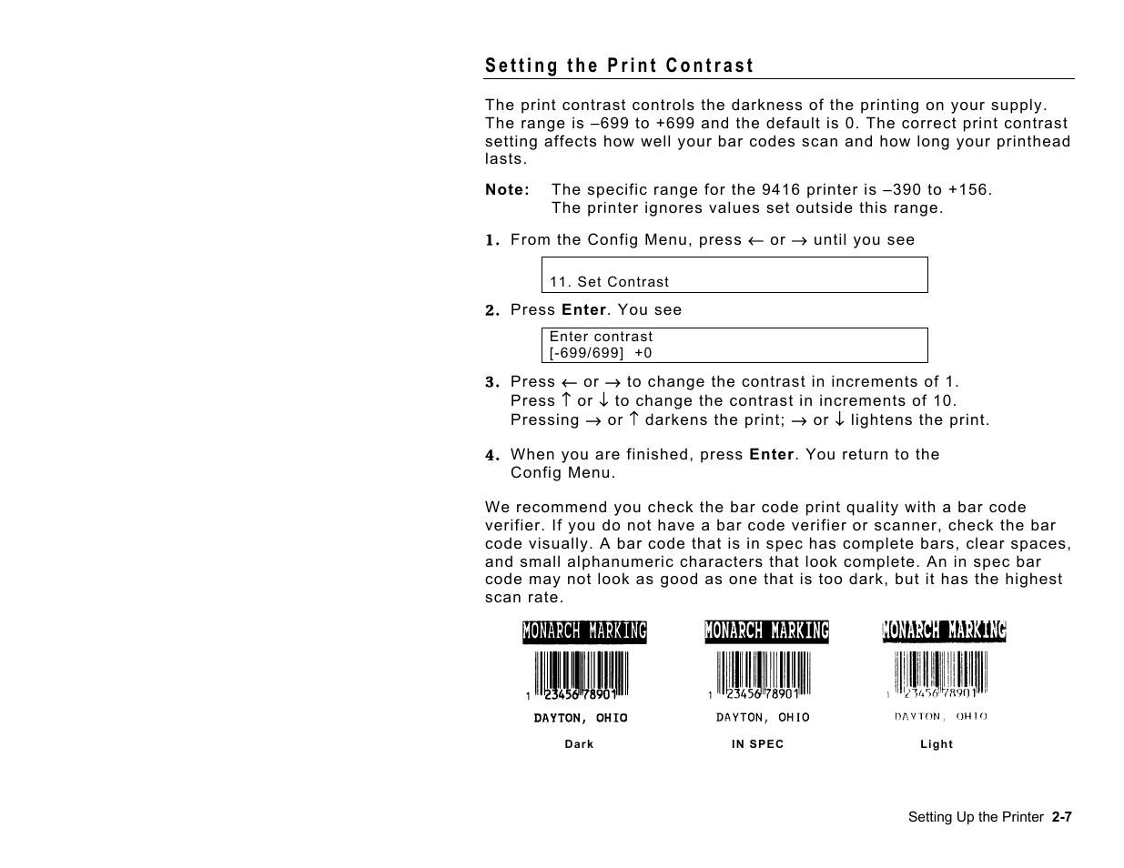 Paxar Model 9416 User Manual | Page 19 / 30