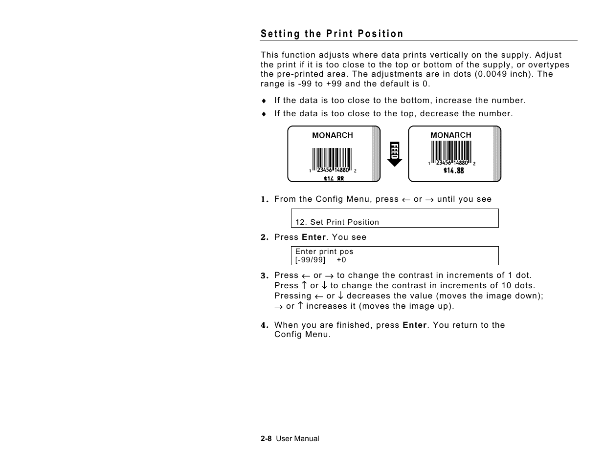 Paxar Model 9416 User Manual | Page 20 / 30