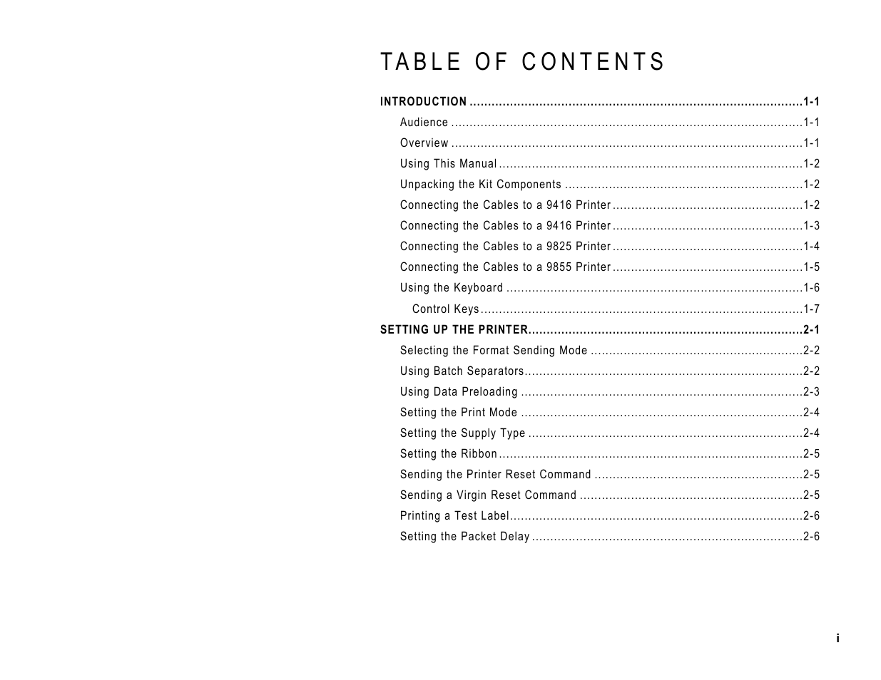 Paxar Model 9416 User Manual | Page 3 / 30